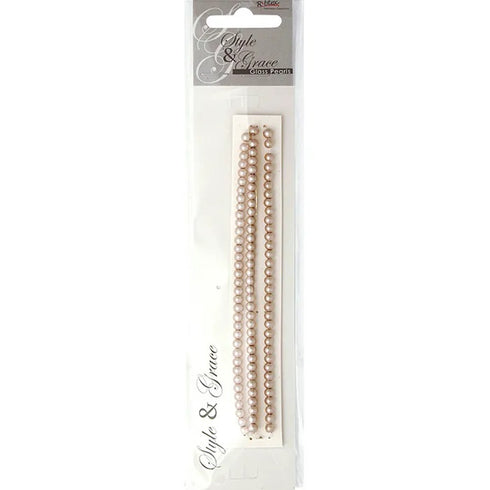 4mm Round Glass Pearl Beads (available in 5 colours)